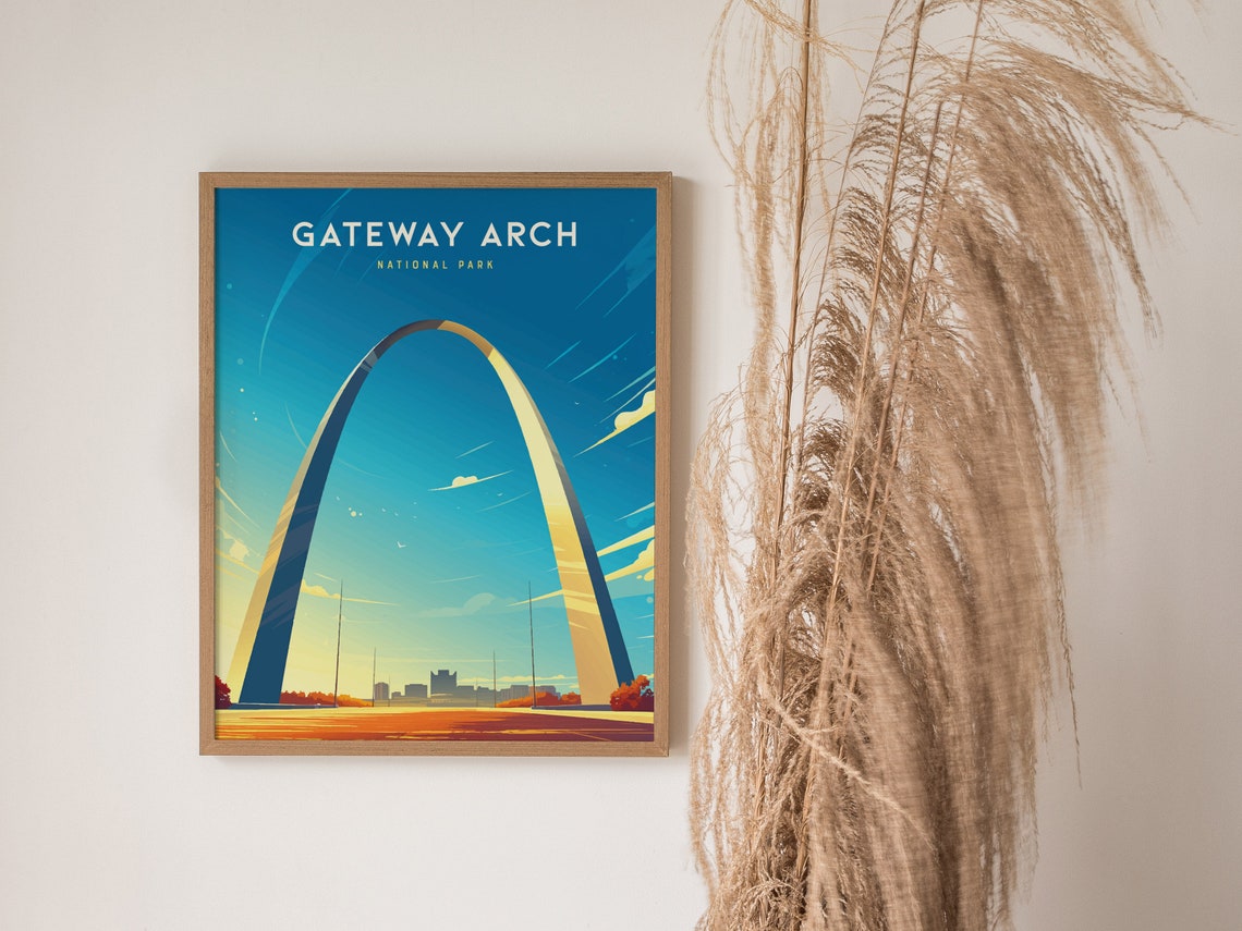 Gateway Arch National Park St Louis Missouri Landmark Poster - Image 3