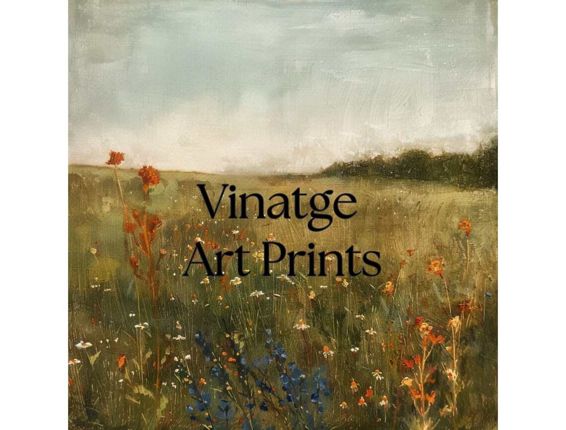 Soft Misty Green Meadow with Wildflowers at Calm Daybreak Poster - Image 6