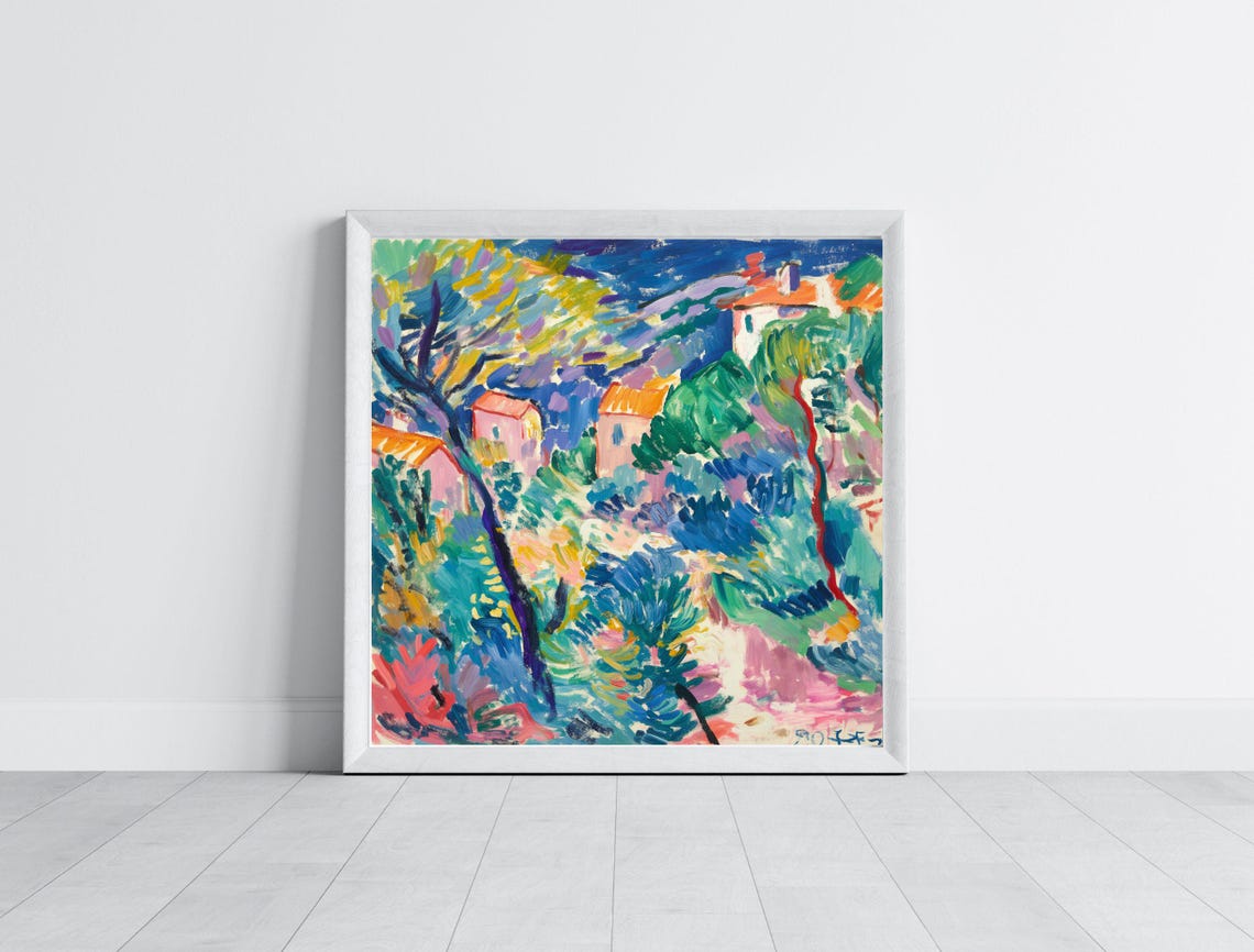 Henri Matisse Landscape At Collioure Fauvist Village Painting Poster - Image 5