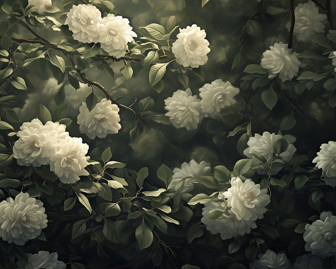 Elegant Flowers Floral Masterpiece, Art For Frame TV - Image 2