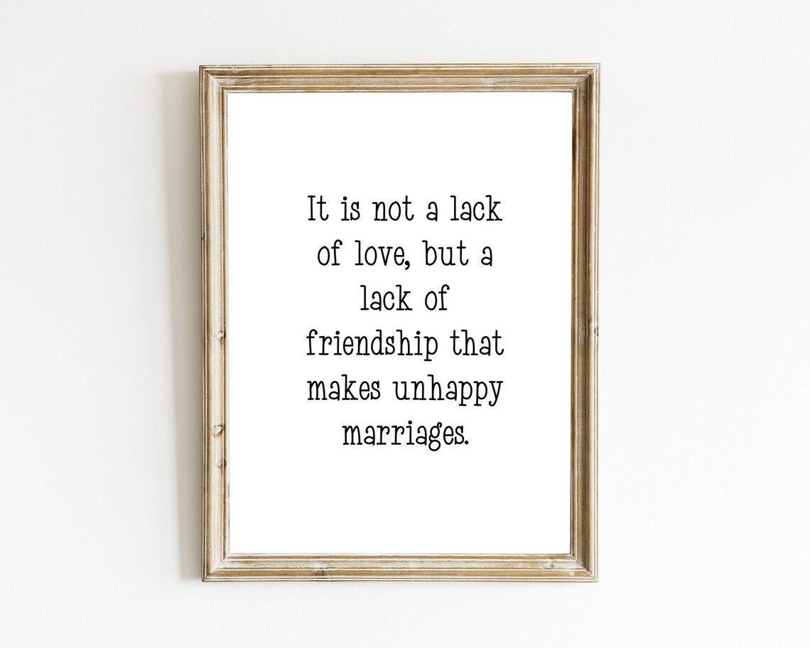 Nietzsche Not Lack of Love but Lack of Friendship Unhappy Marriages Wall Art - Image 2