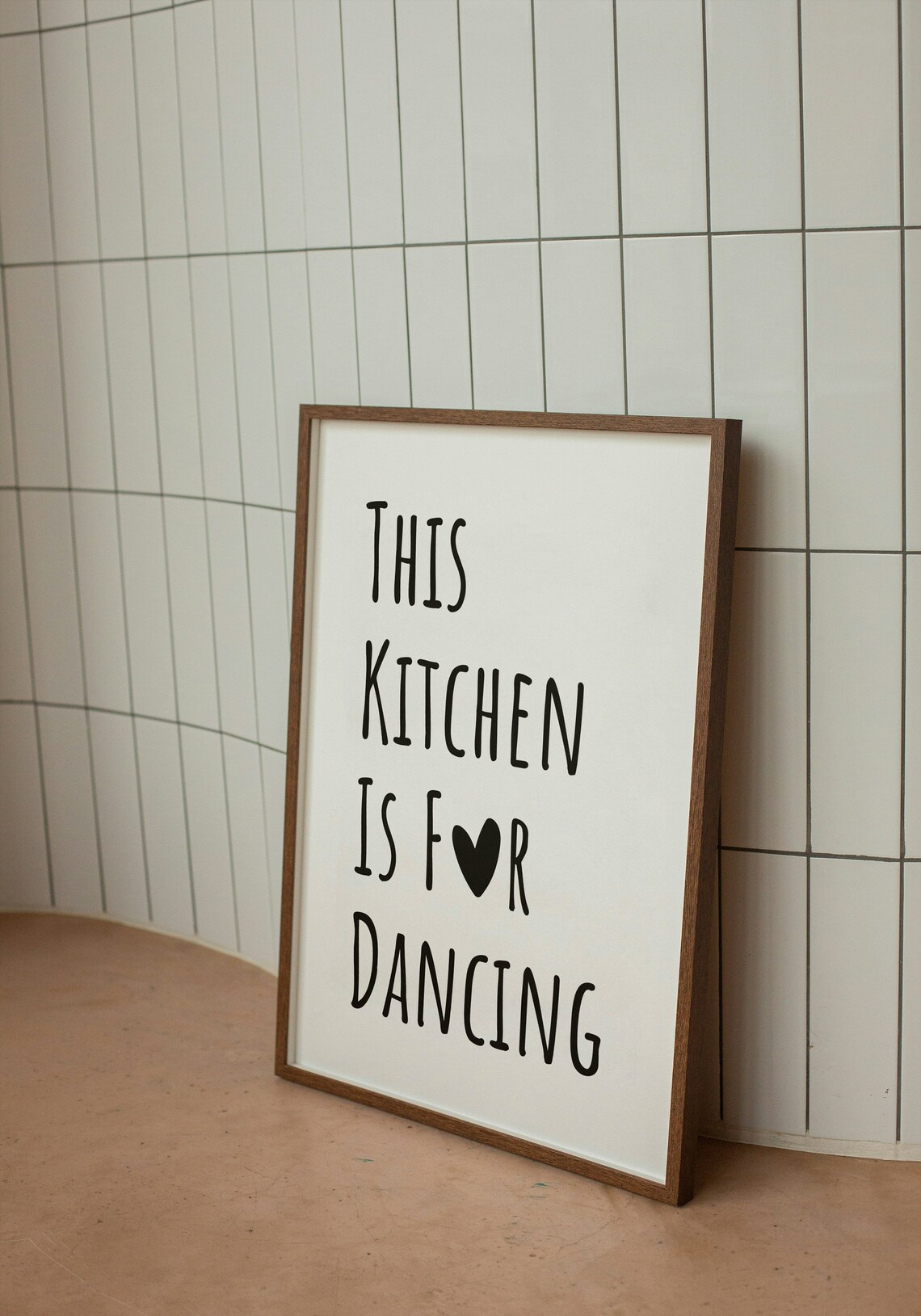 This Kitchen Is For Dancing Minimalist Art Print