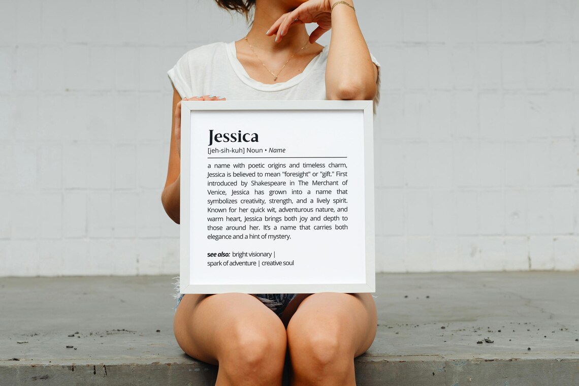 Jessica Name Meaning Art Print, Minimalist Gift - Image 2