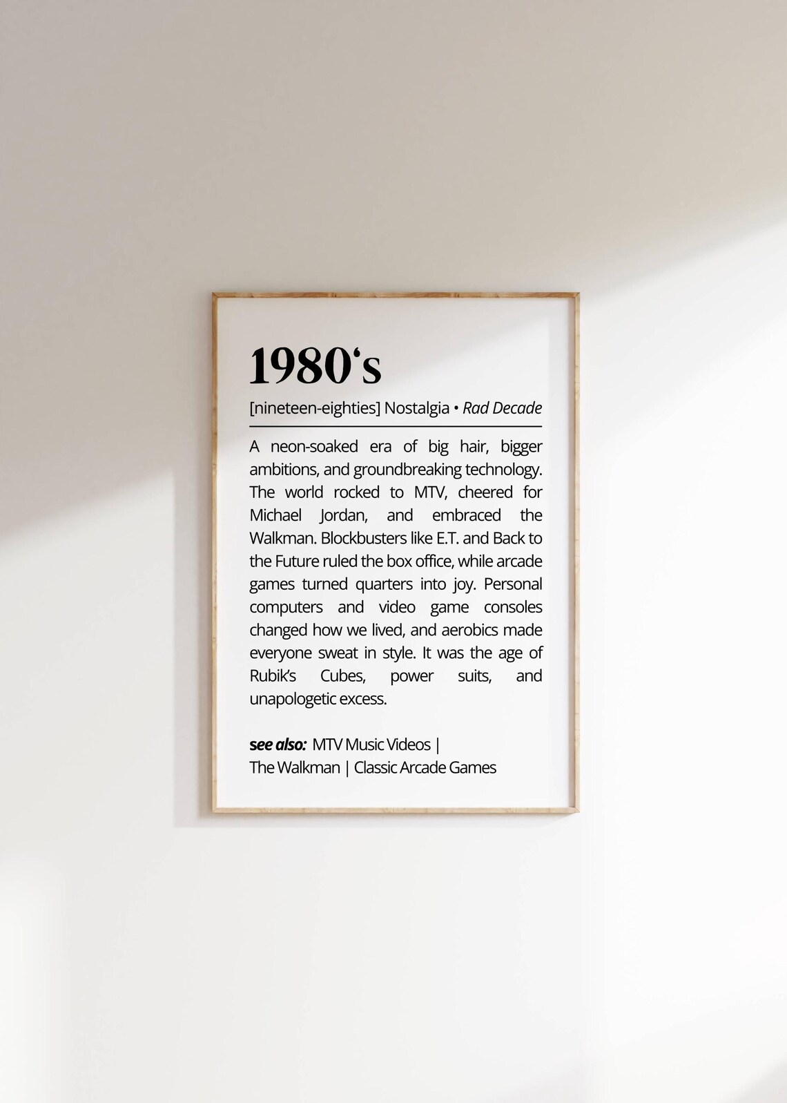 1980s Nostalgia Definition, Groovy Retro Poster - Image 4