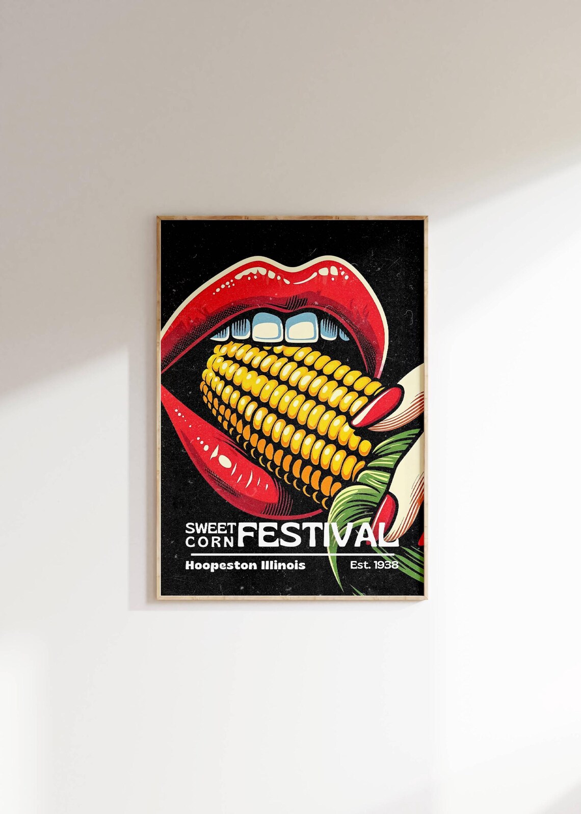 Sweet Corn Festival Hoopeston Illinois Retro Pop Art Food Poster - Image 3