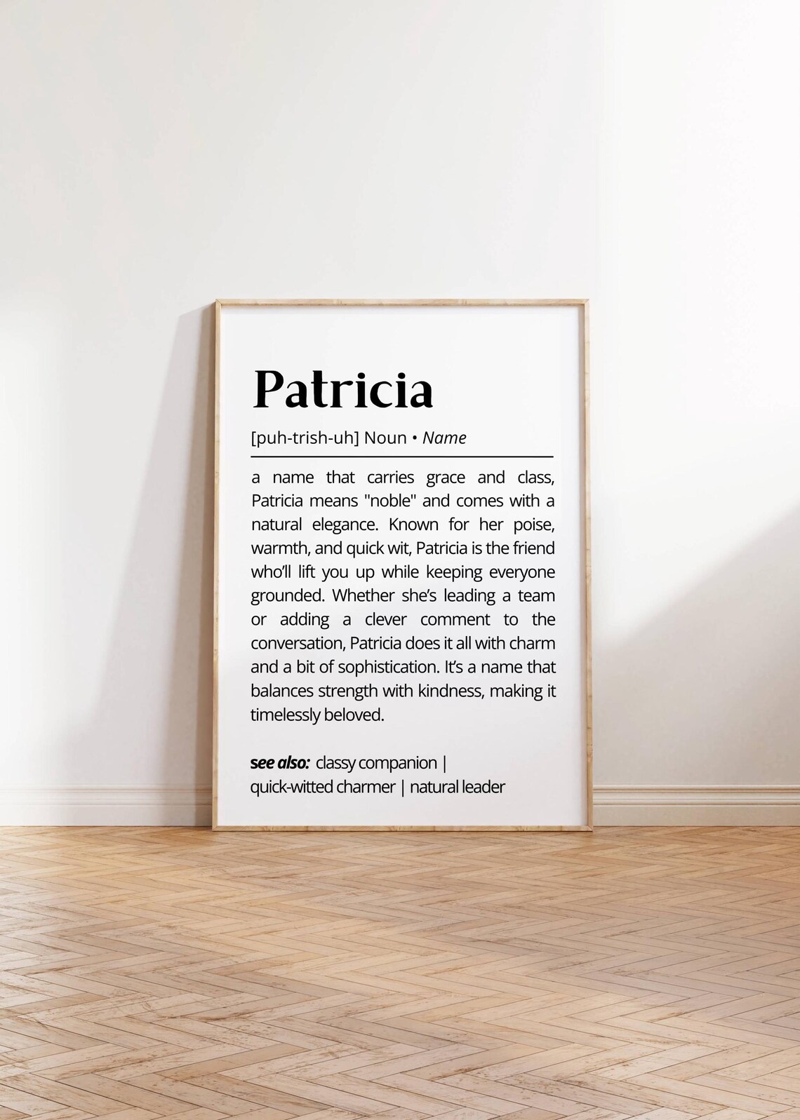 Patricia Name Definition Poster, Personalized Name Decor - Image 4