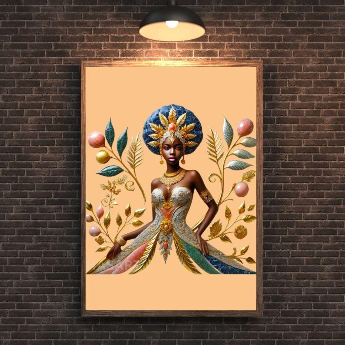 African Woman Portrait Wall Art Wall Art Pdf Files Print Minimalist Wall Art Wall Art
