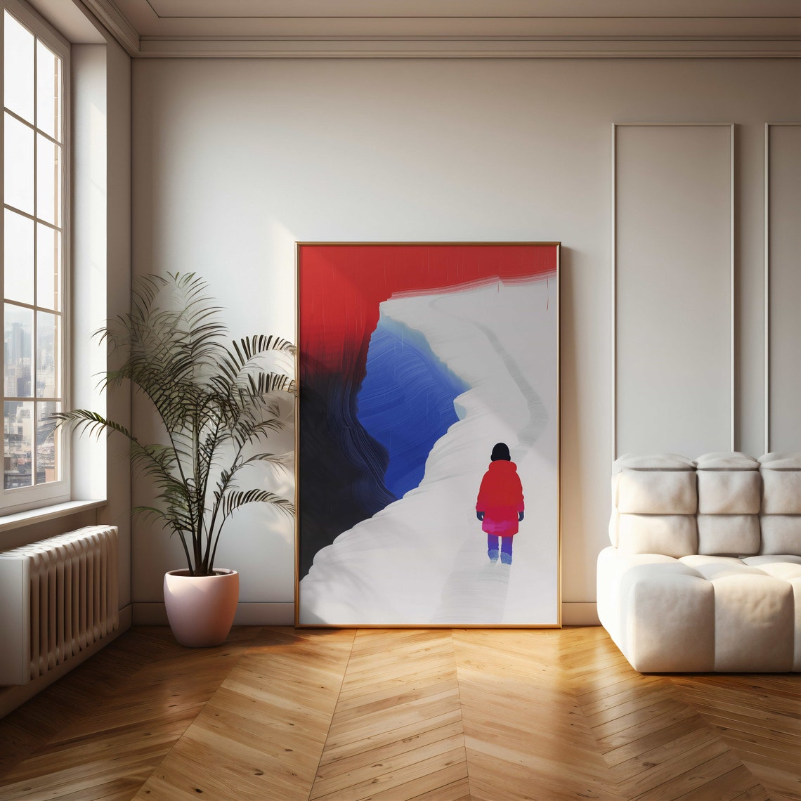 Journey Through Color Abstract Landscape Poster With Bold Textures And A Striking Color Palette For Modern Spaces - Image 2