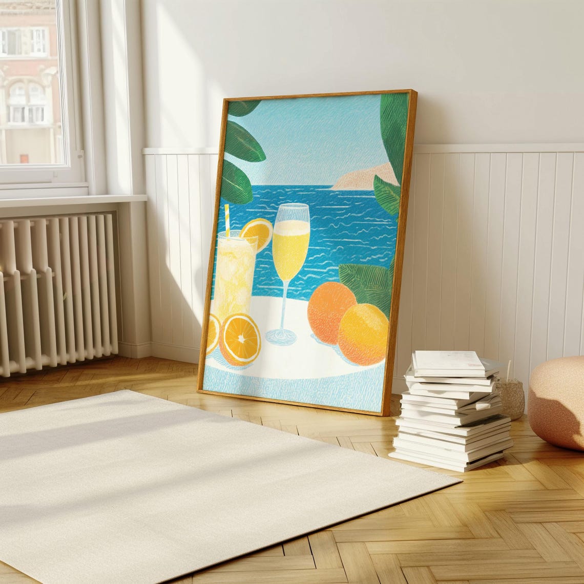 Citrus Lemonade Drinks By A Sparkling Blue Sea Summer Poster - Image 5