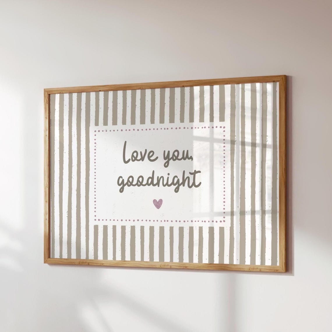 Love You Goodnight - Bedroom Wall Art