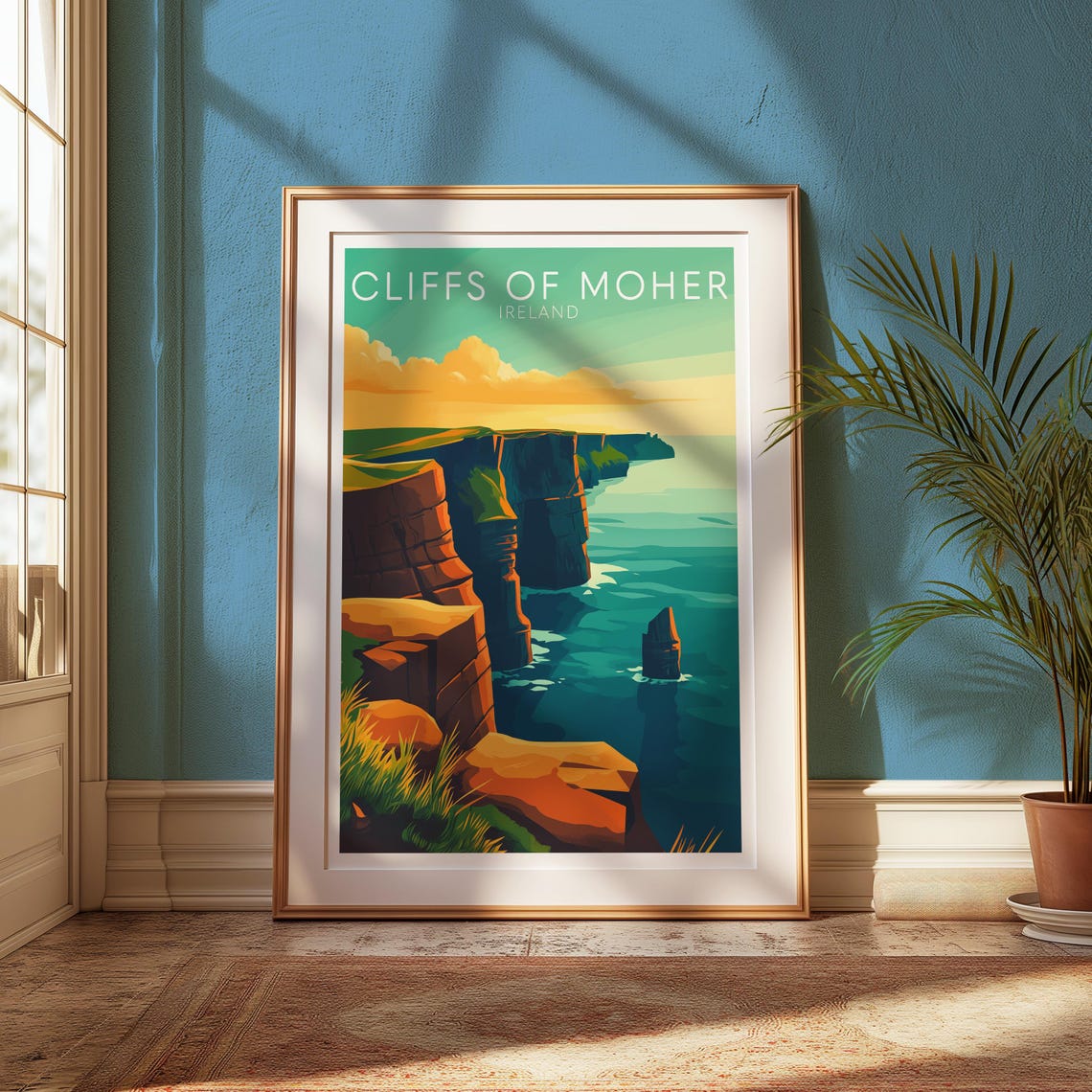 Cliffs Of Moher Ireland Travel Poster