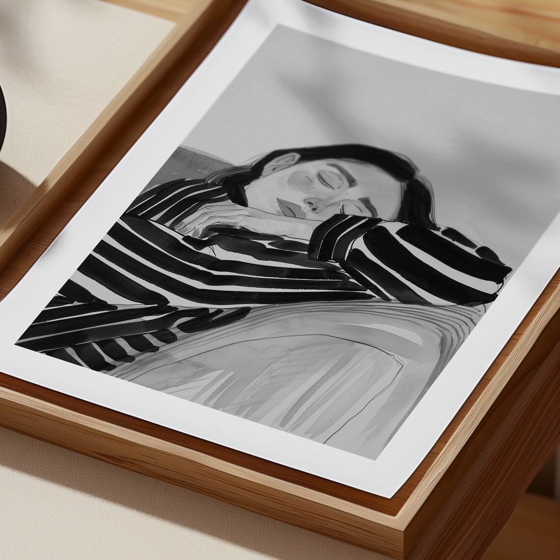 Abstract Woman Contemporary Art Print, Eclectic Decor - Image 4