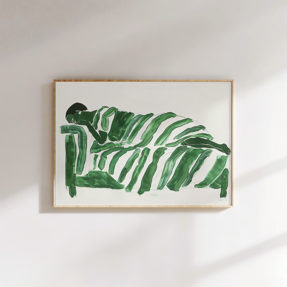 Contemporary Figurative Woman Portrait Art Print
