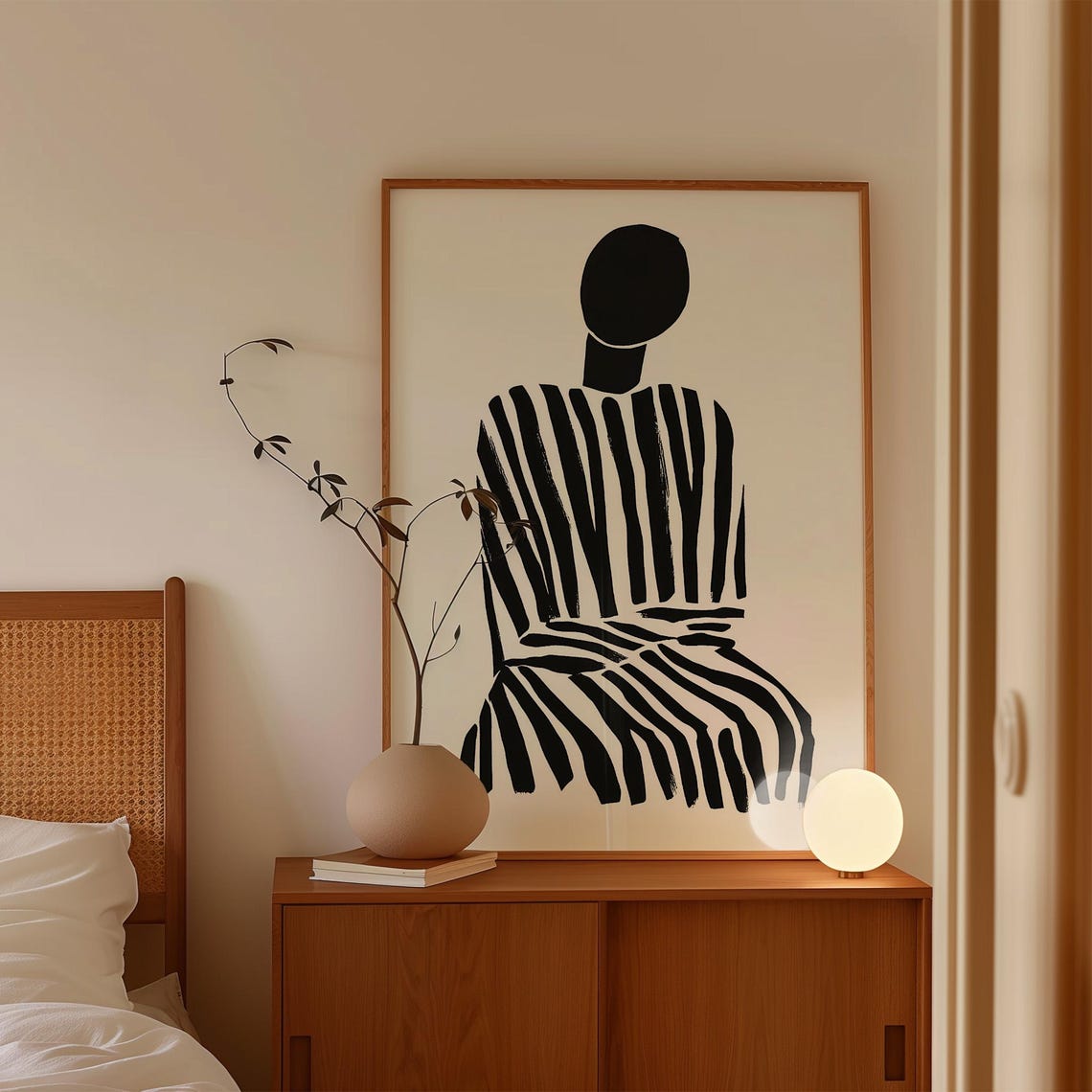 Minimalist Figure Art Poster, Abstract Fashion Decor - Image 5