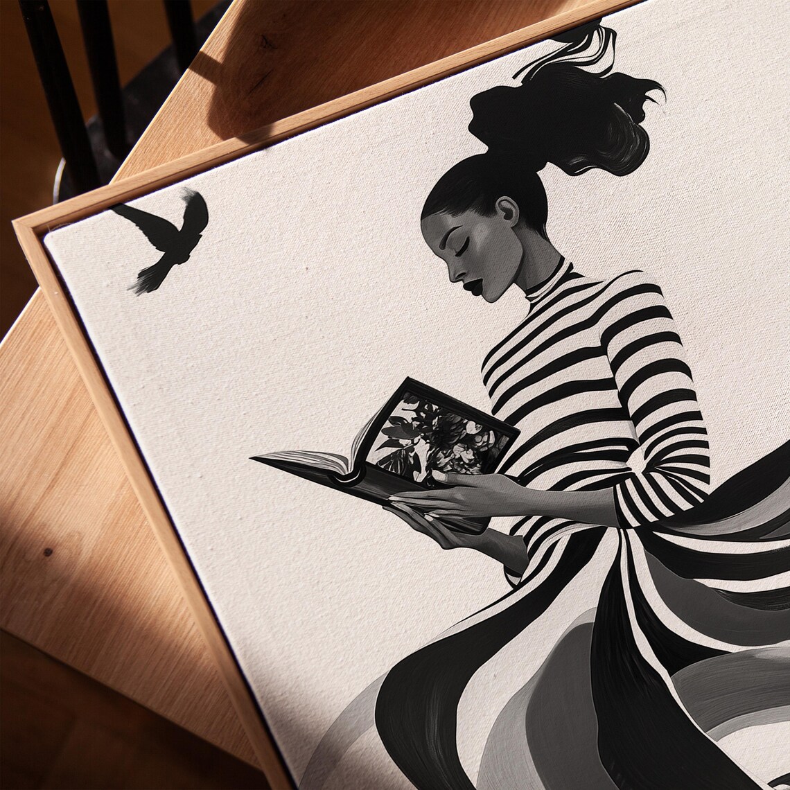 Reading Woman, Modern Witch Minimalist Decor - Image 4