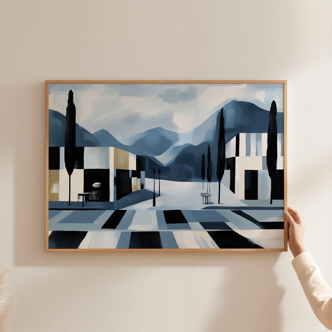 Modern Abstract Cityscape, Minimalist Urban Decor - Image 5