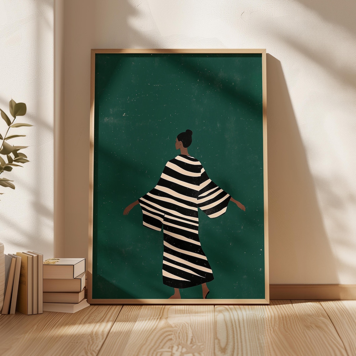 Minimalist Woman Illustration, Contemporary Wall Art