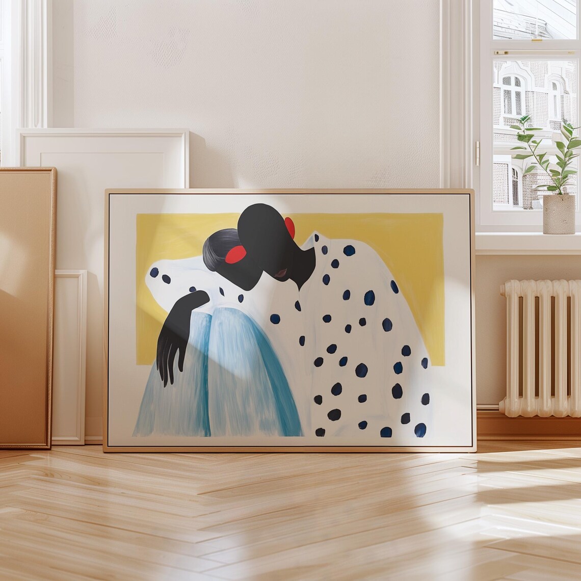 Abstract Couple, Polka Dot Minimalist Decor - Image 6
