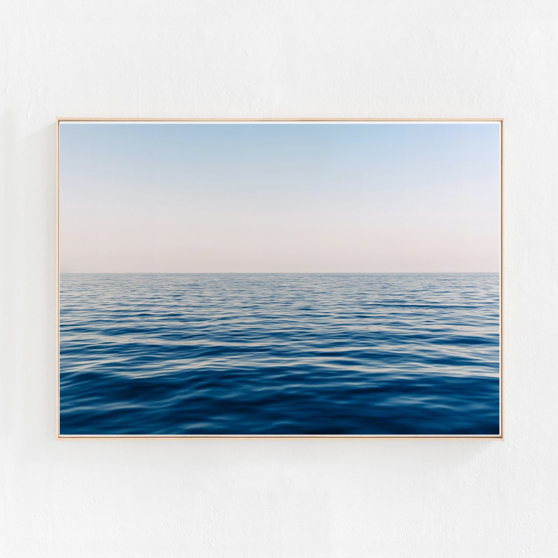 Ocean Horizon Blue Sea Photography Art Print