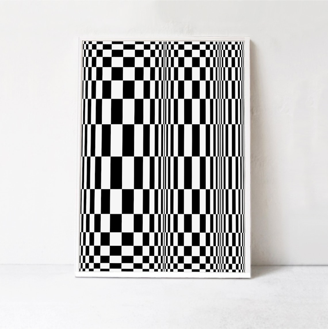 Abstract Geometric Poster Print, Optical Illusion