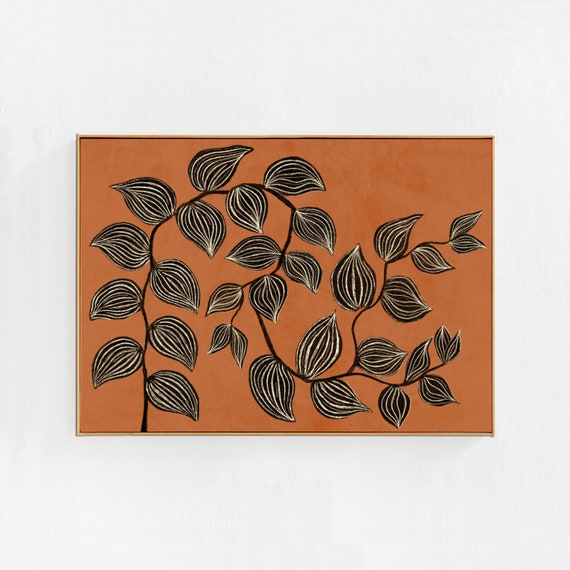 House Plant Painting, Boho Home Decor Art Print