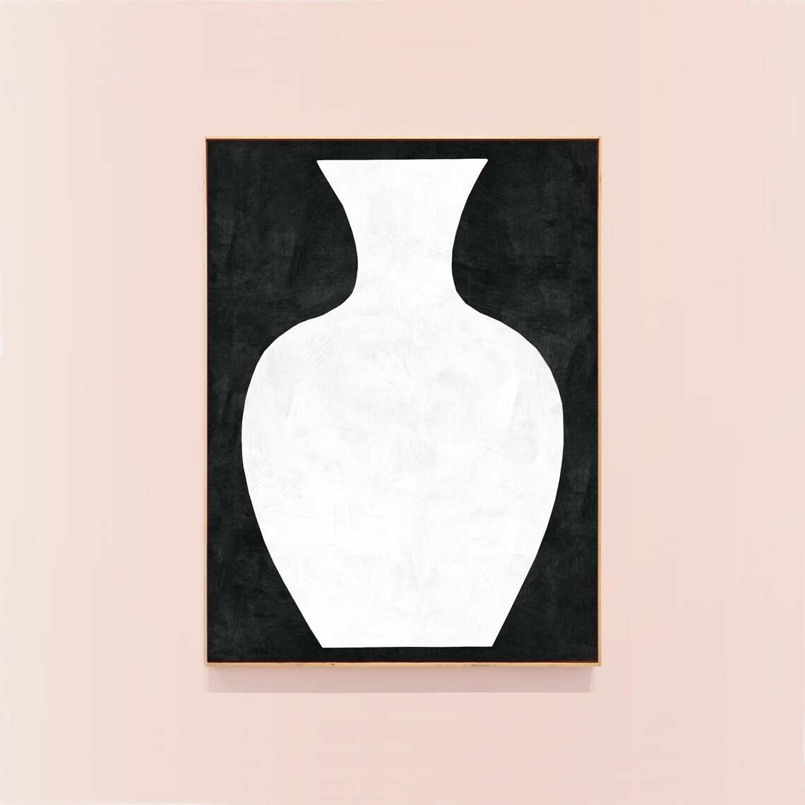 Black And White Vase Print, Scandinavian Poster - Image 2