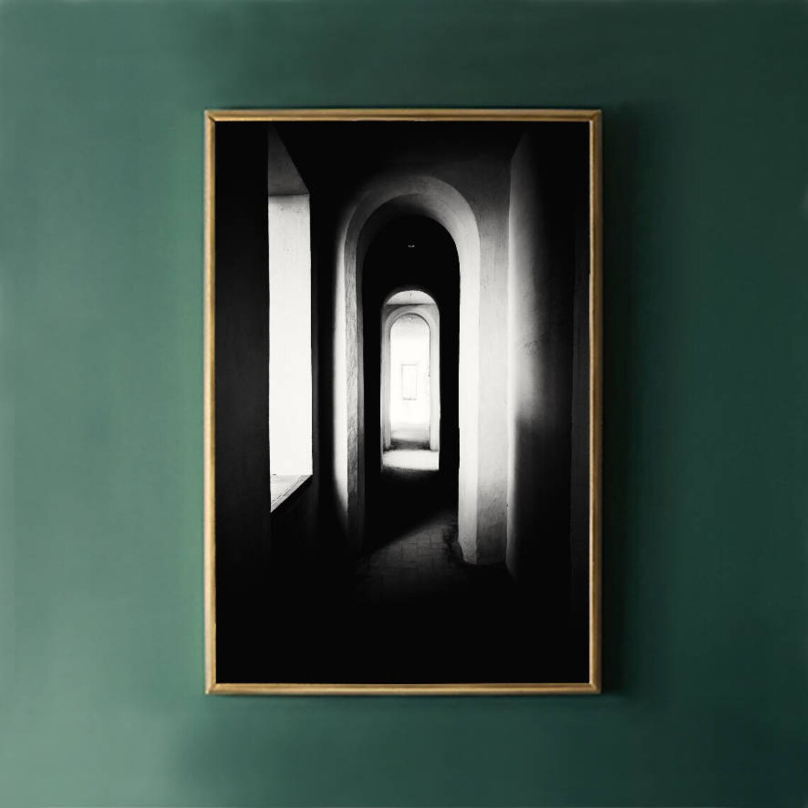 Archway Black-and-White Architecture Art Print - Image 3