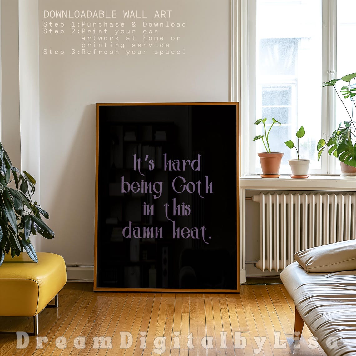 Gothic Quote, Dark Room Decor Art Print - Image 2