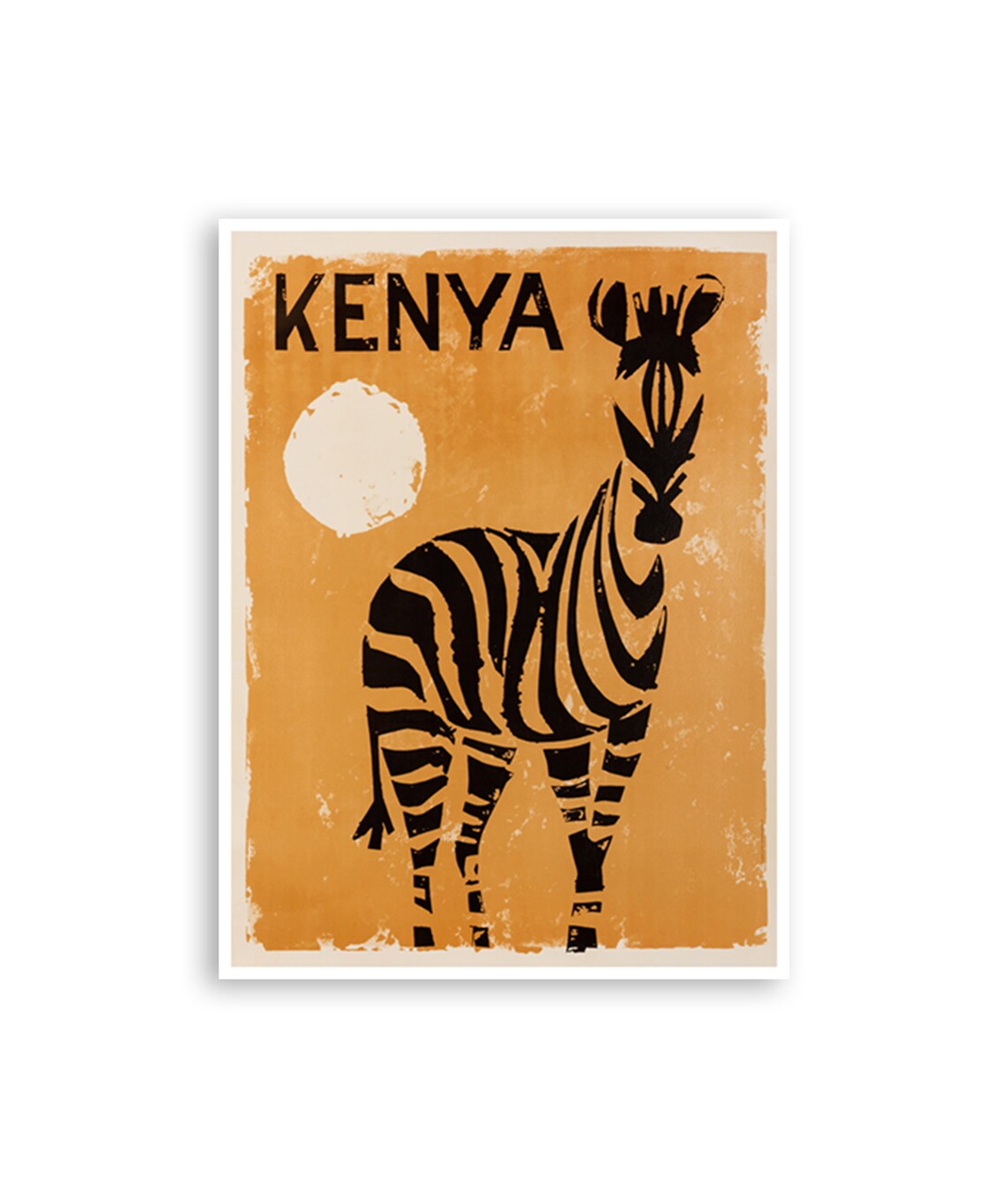 Kenya Africa Travel Poster, World Cultural Art