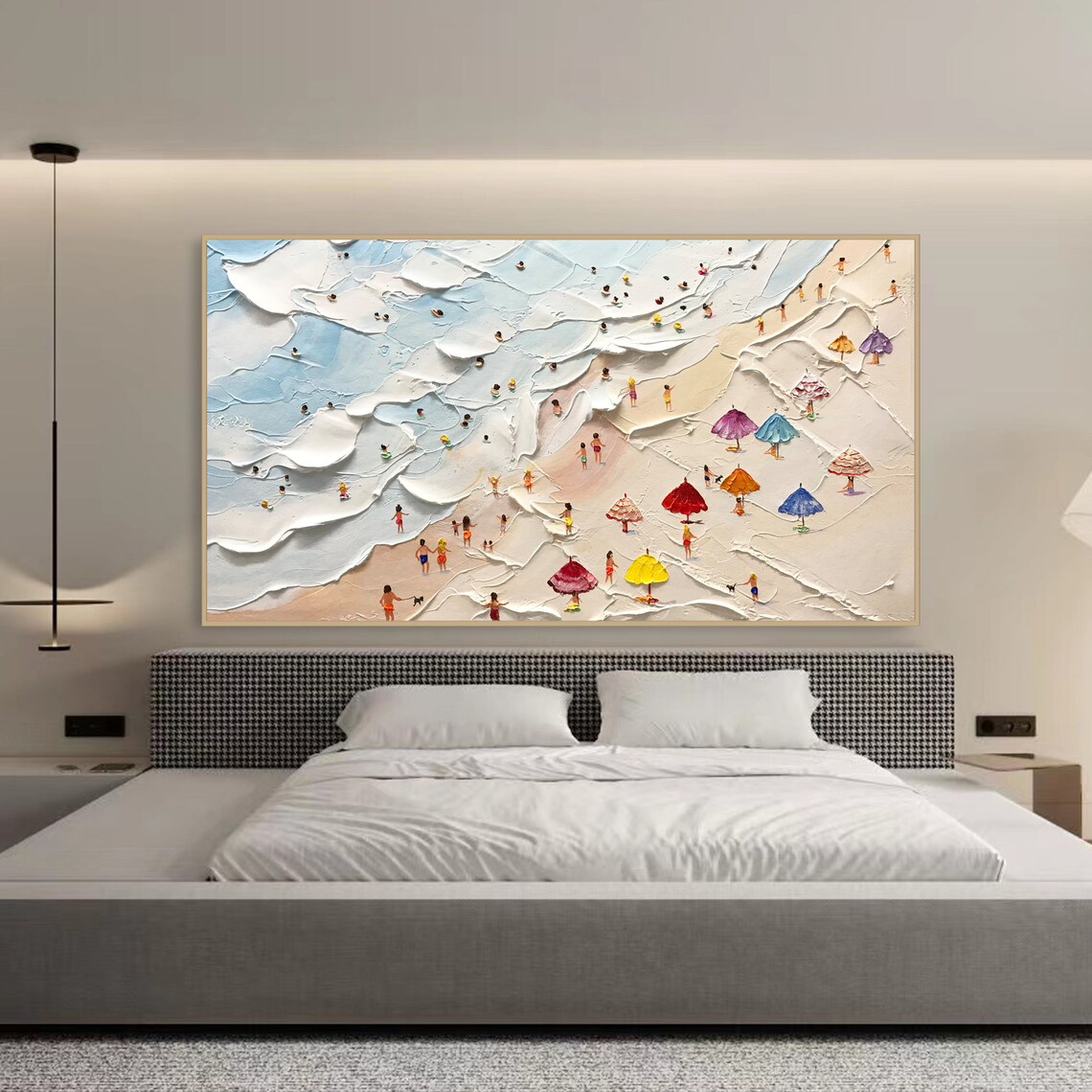 Happy Coast Modern Summer Coastal Beach House Art Print - Image 4