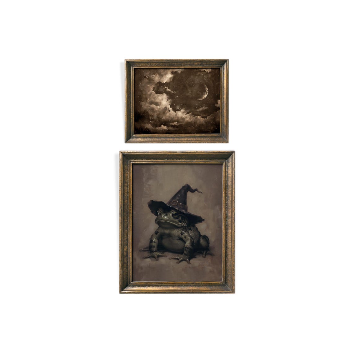 Halloween Gallery Wall Set of 10 Moody Fall Spooky Scenes Poster - Image 4