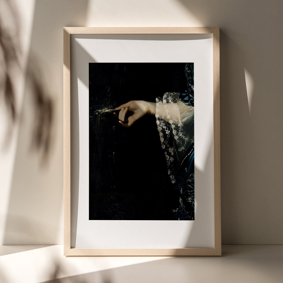 Moody Victorian Hand With Lace Cuff Dark Aesthetic Portrait Poster - Image 4