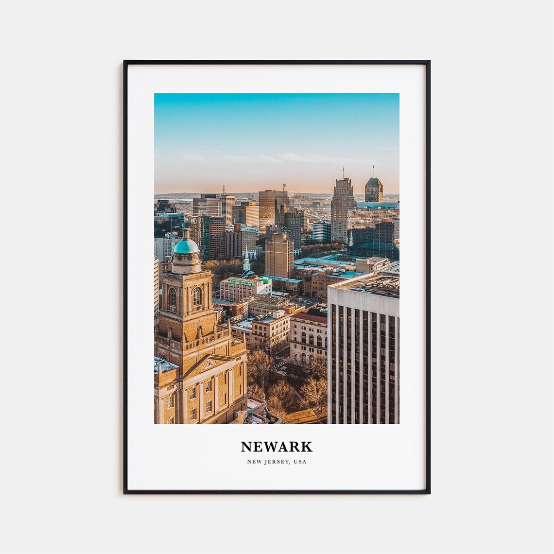 Newark Print Newark Photo Poster Newark Travel Wall Art Newark Map Print Newark Photography Print Newark Wall Dcor New Jersey Usa
