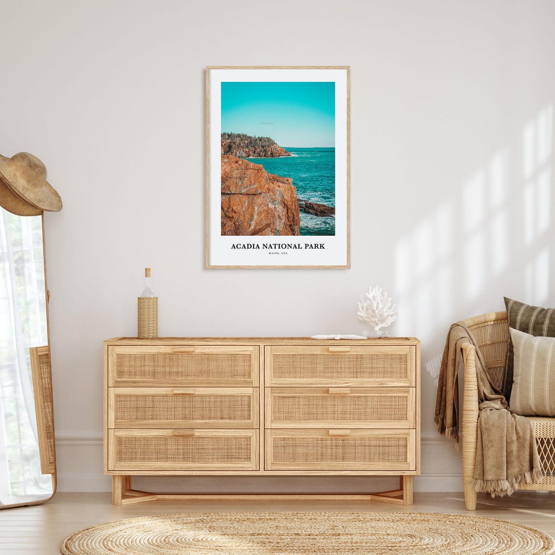Acadia National Park Print Acadia National Photo Poster Acadia Travel Wall Art Acadia Map Print Acadia Photography Print Maine Usa - Image 2