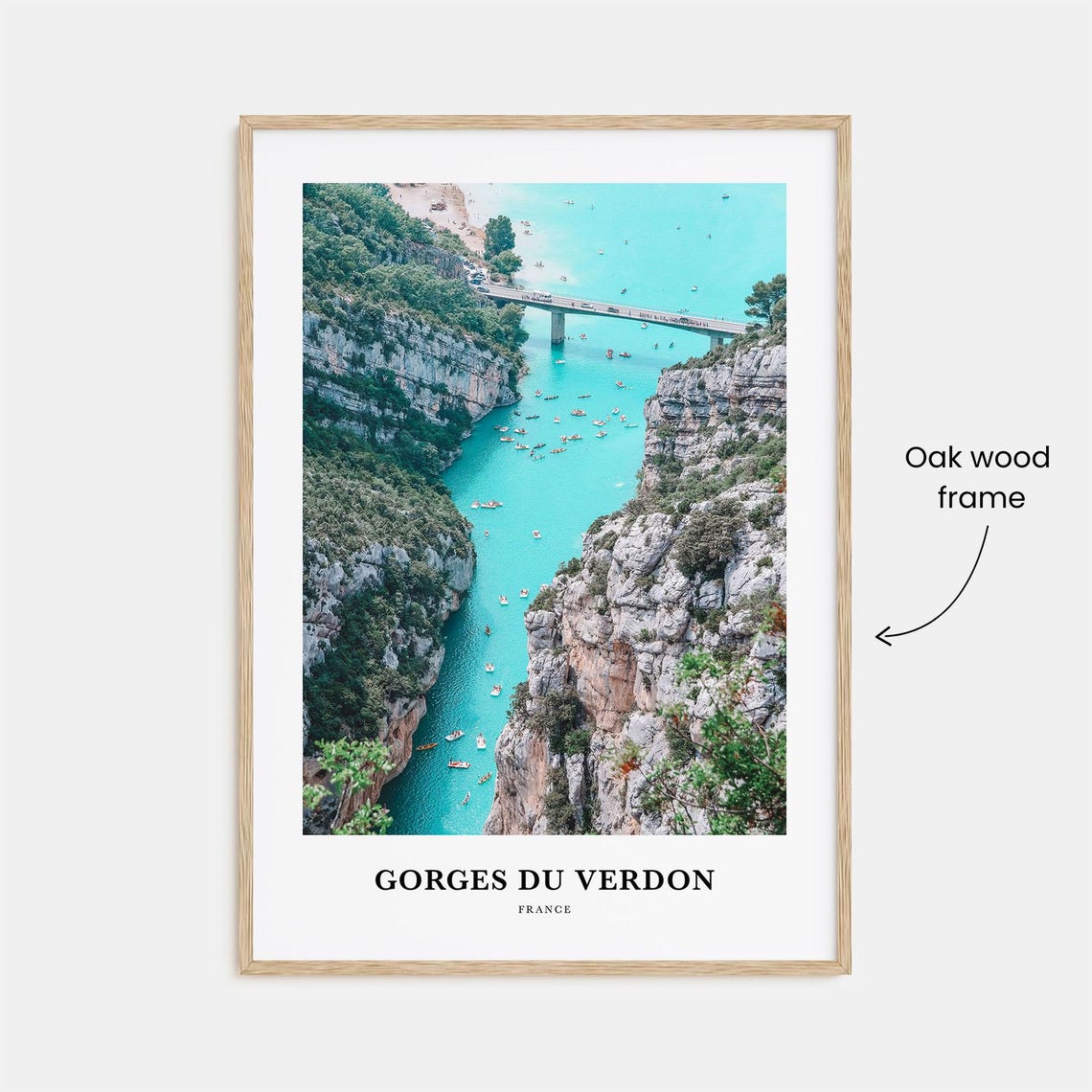Gorges Du Verdon Print Gorges Du Verdon Photo Poster Gorges Du Verdon Travel Wall Art Gorges Map Print Gorges Photography Print France - Image 3