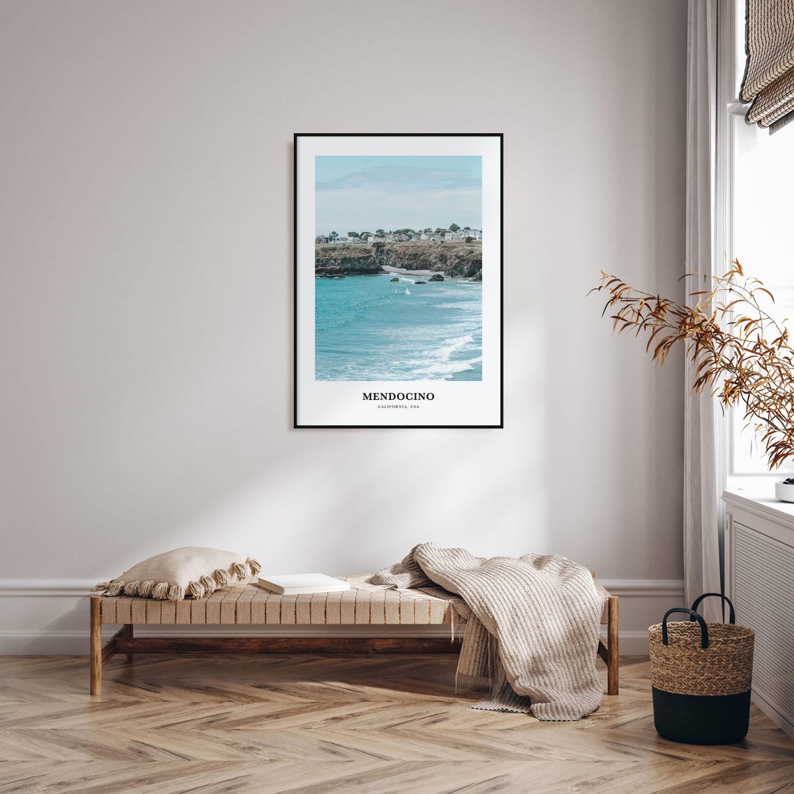 Mendocino Print Mendocino Photo Poster Mendocino Travel Wall Art Mendocino Map Print Mendocino Photography Print California Usa - Image 3
