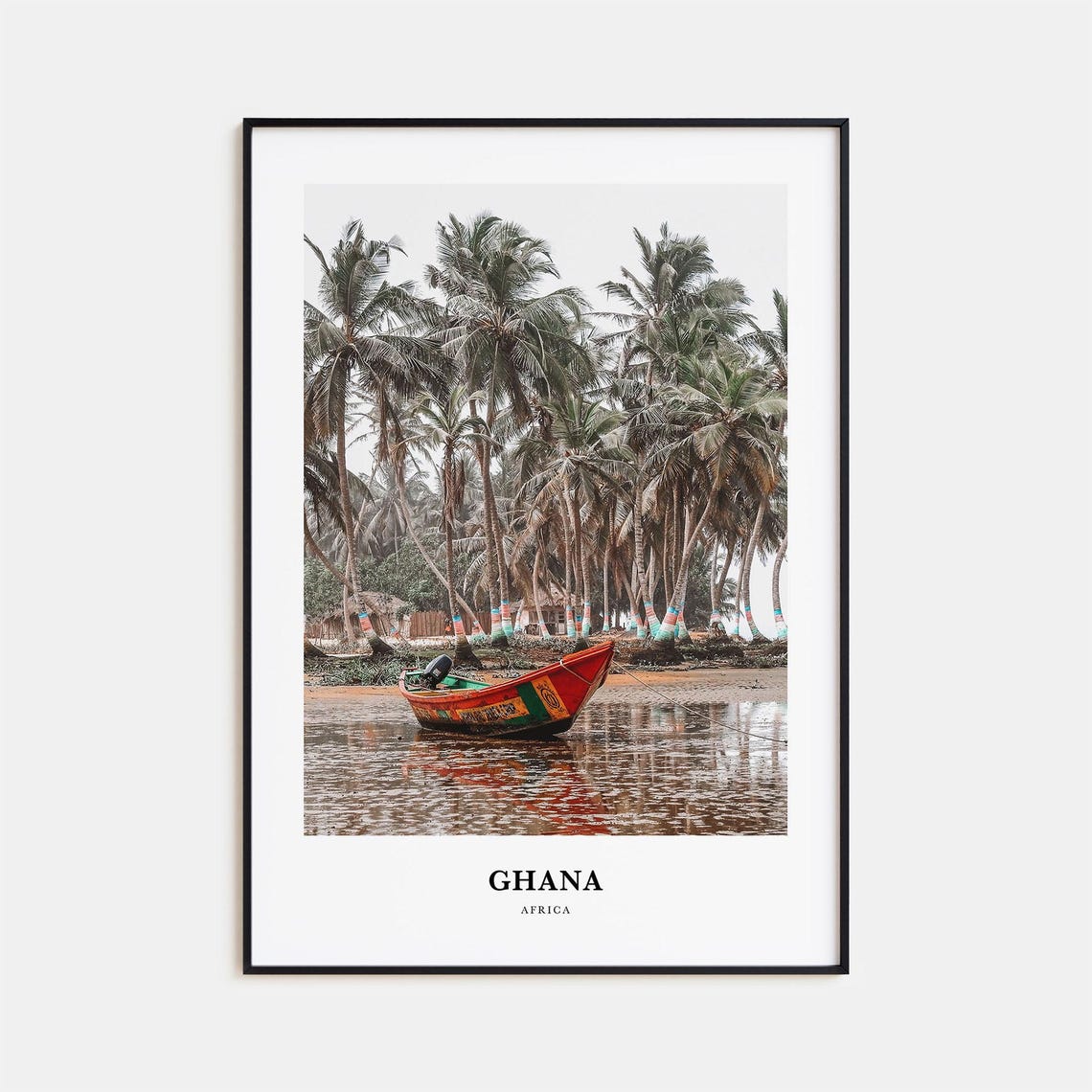Ghana Print No 1 Ghana Photo Poster Ghana Travel Wall Art Ghana Map Print Ghana Photography Print Ghana Wall Dcor Africa