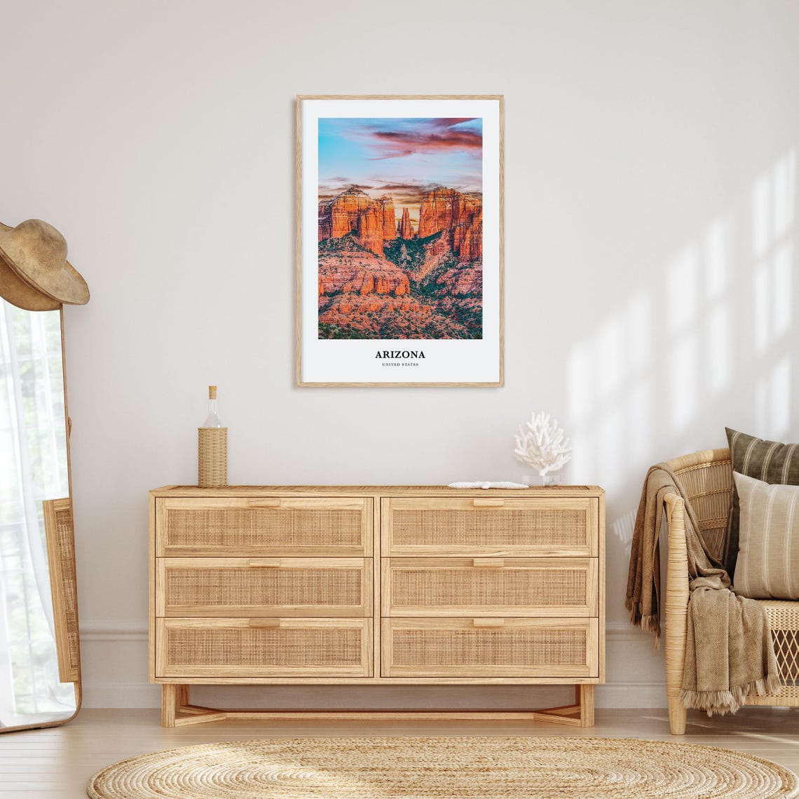 Arizona Print No 2 Arizona Photo Poster Arizona Travel Wall Art Arizona Map Print Arizona Photography Arizona Dcor United States - Image 2