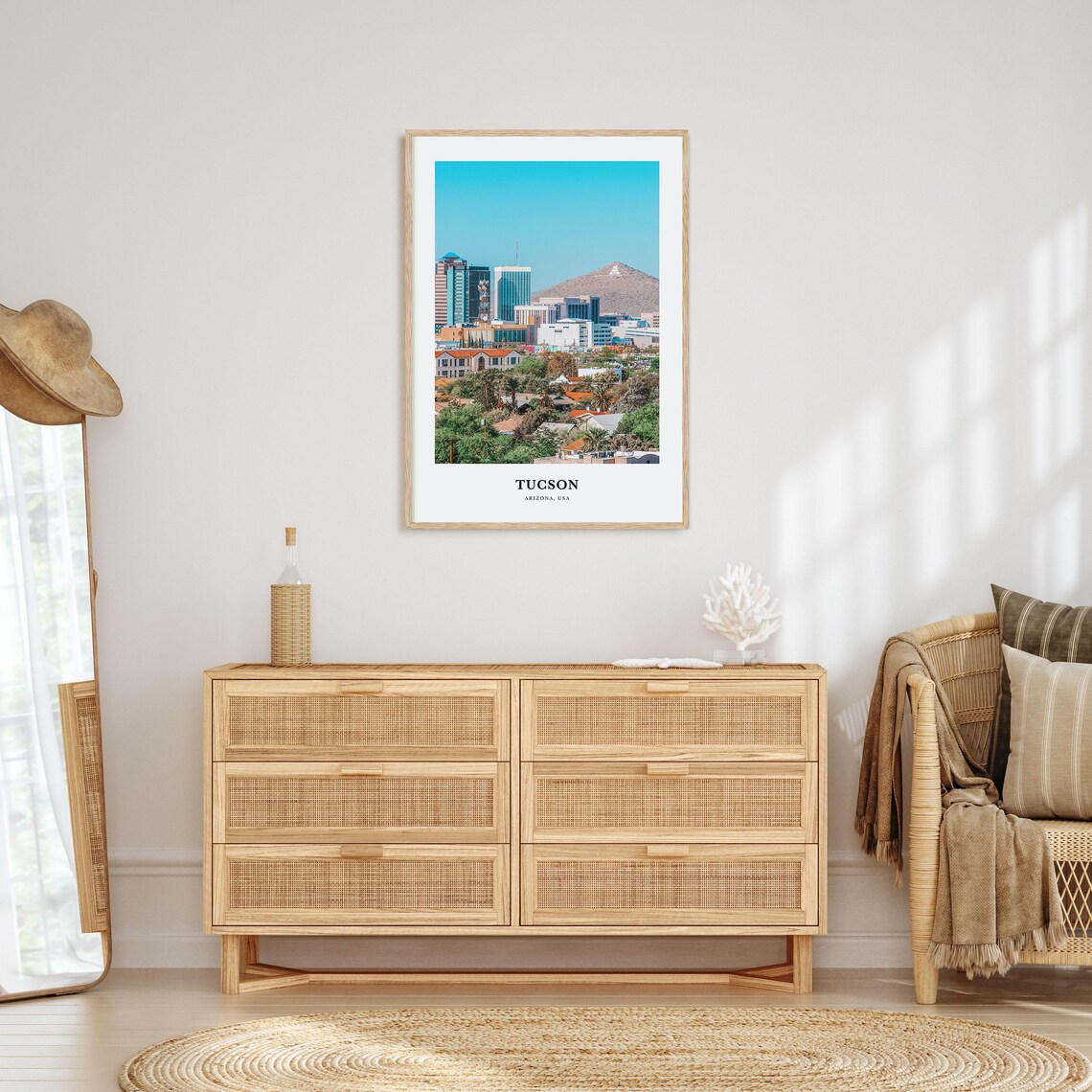 Tucson Print No 2 Tucson Photo Poster Tucson Travel Wall Art Tucson Map Print Tucson Photography Print Tucson Arizona Usa - Image 2