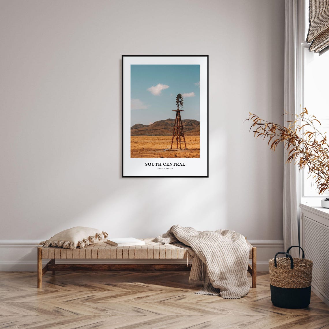 South Central United States Desert Windmill Photography Poster - Image 3