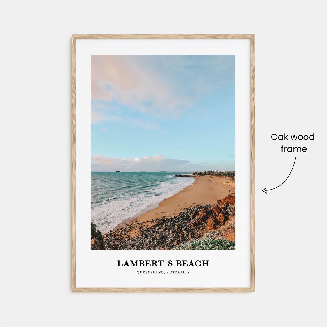 Lambert's Beach Queensland Australia Golden Sand Photo Poster - Image 3