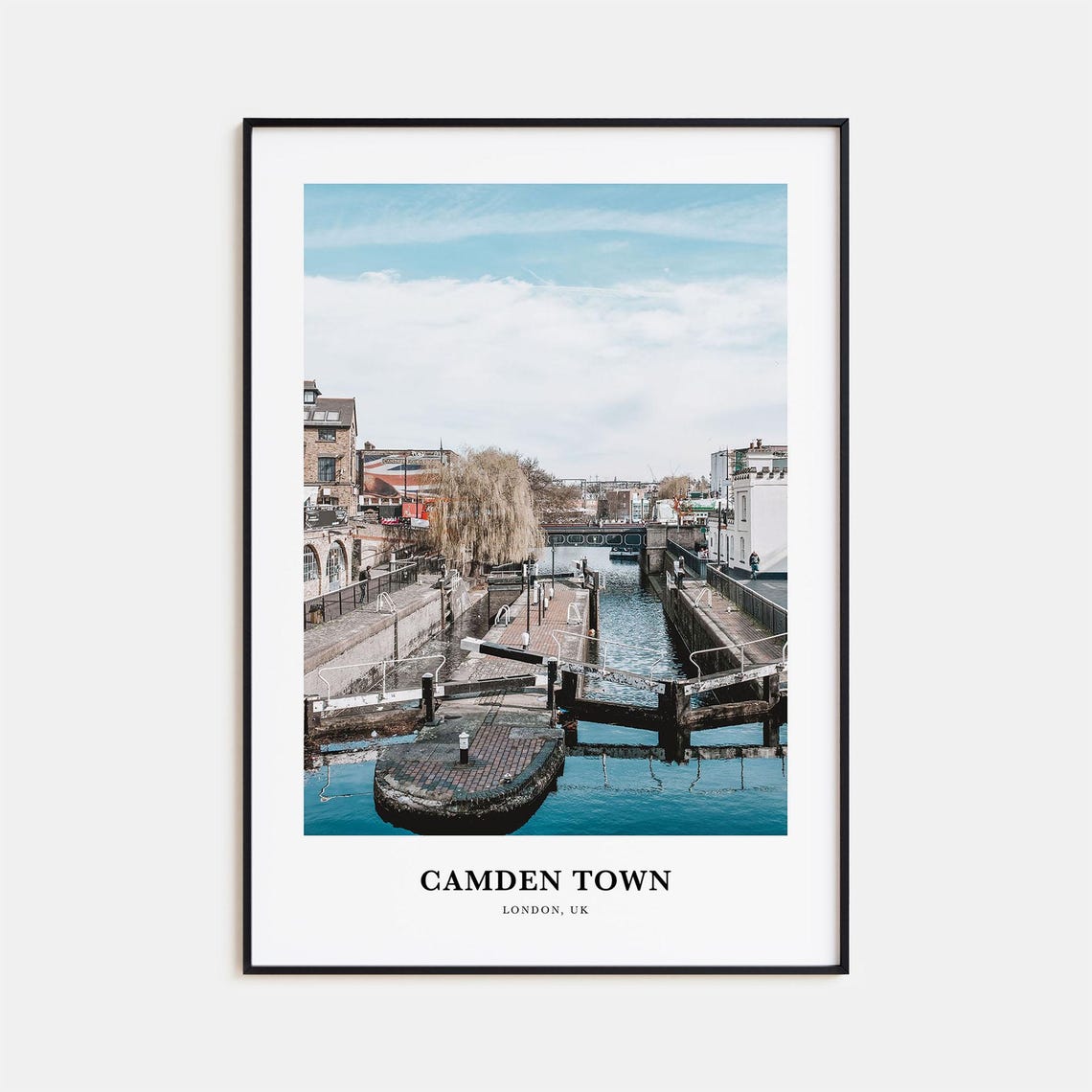 Camden Town Print Camden Town Photo Poster Camden Town Travel Wall Art Camden Town Map Print Camden Town Photography Print London Uk