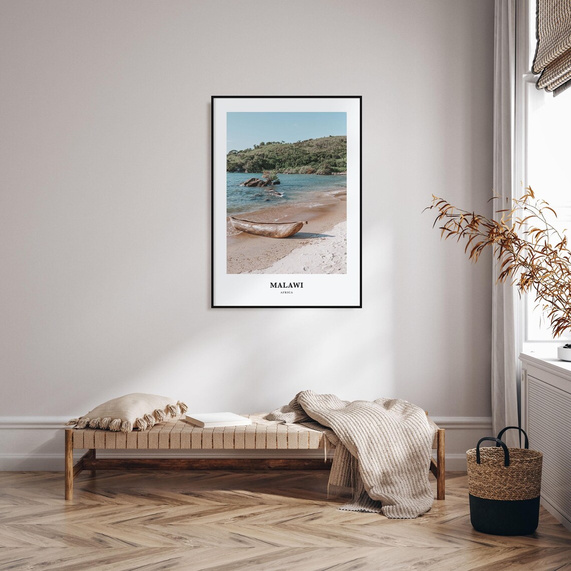 Malawi Travel Wall Art Print, Africa Map Poster - Image 3