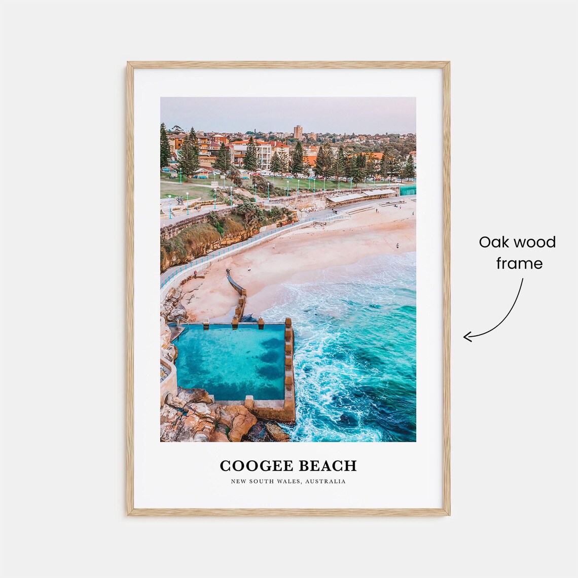 Coogee Beach Travel Poster, New South Wales Australia - Image 3