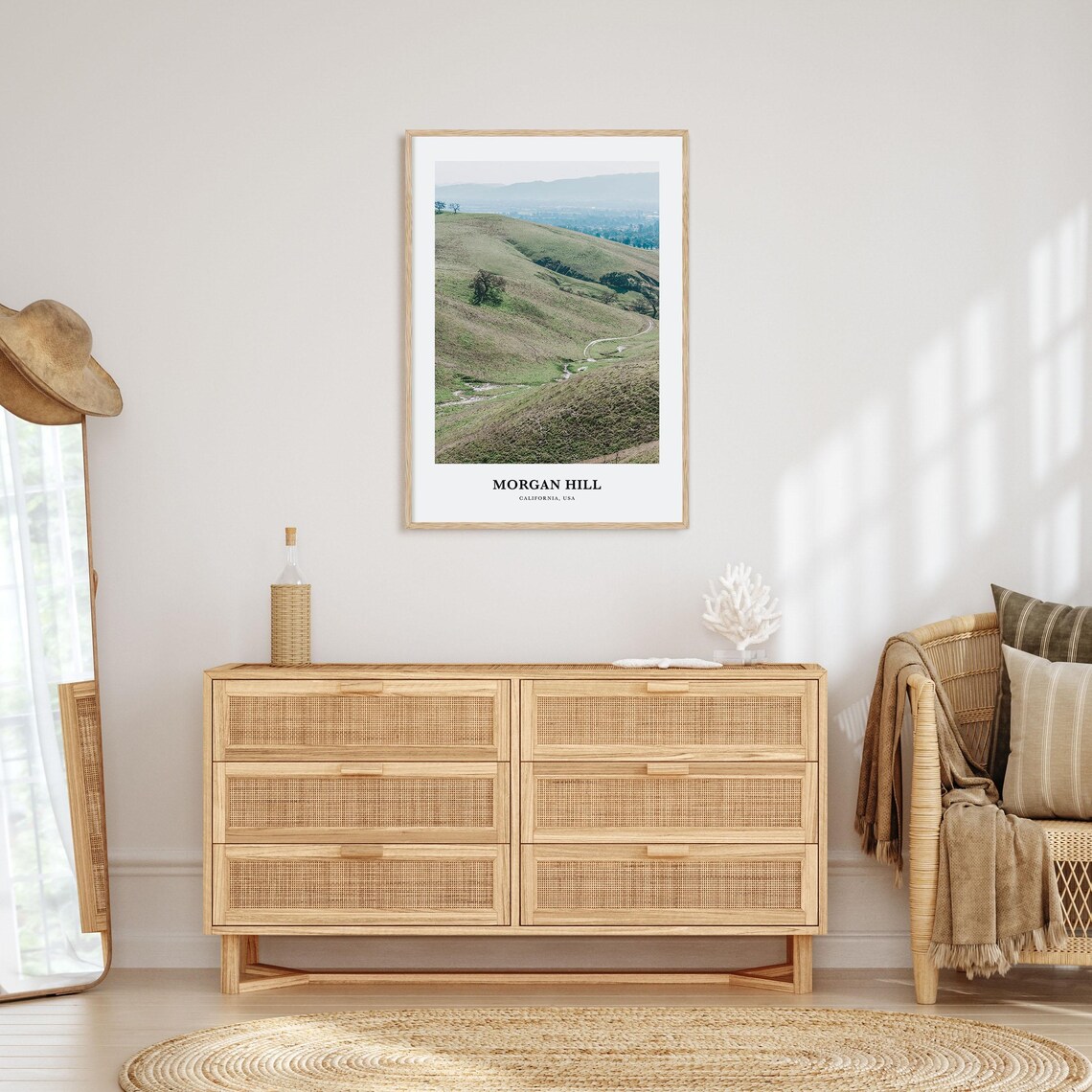 Morgan Hill California USA Rolling Green Hills Valley Photo Print - Image 2