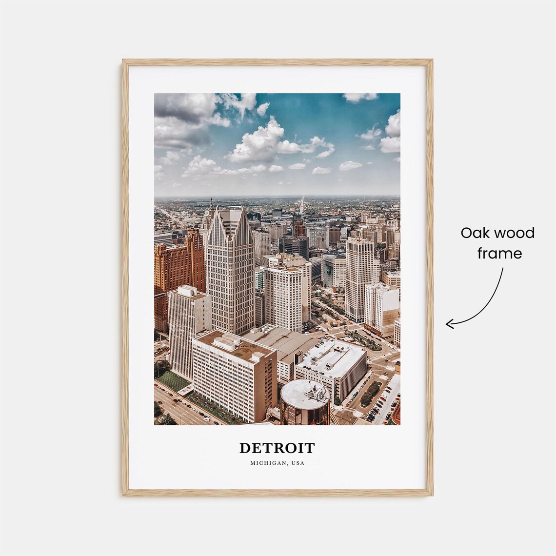 Detroit Travel Poster, Michigan Wall Art Print - Image 3