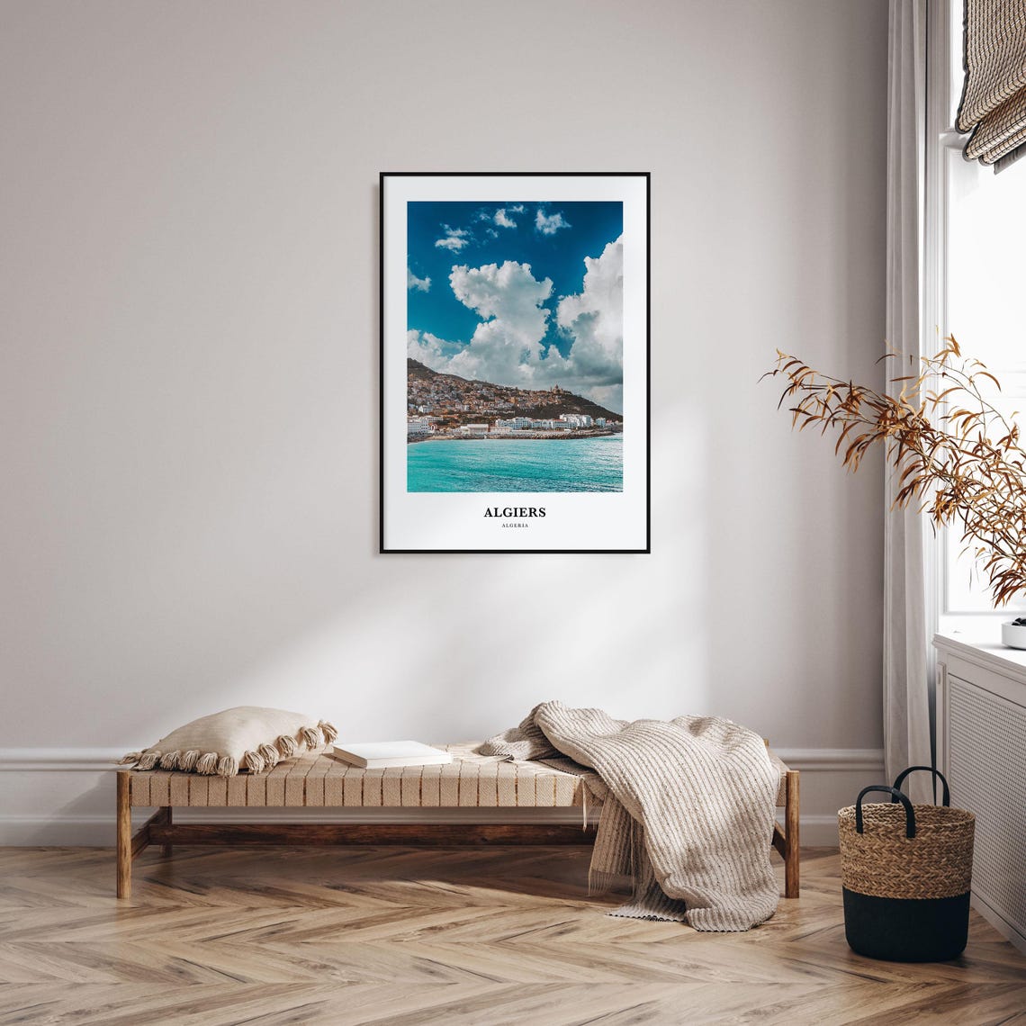 Algiers Algeria Coastal City Photography Travel Poster Sea View - Image 3
