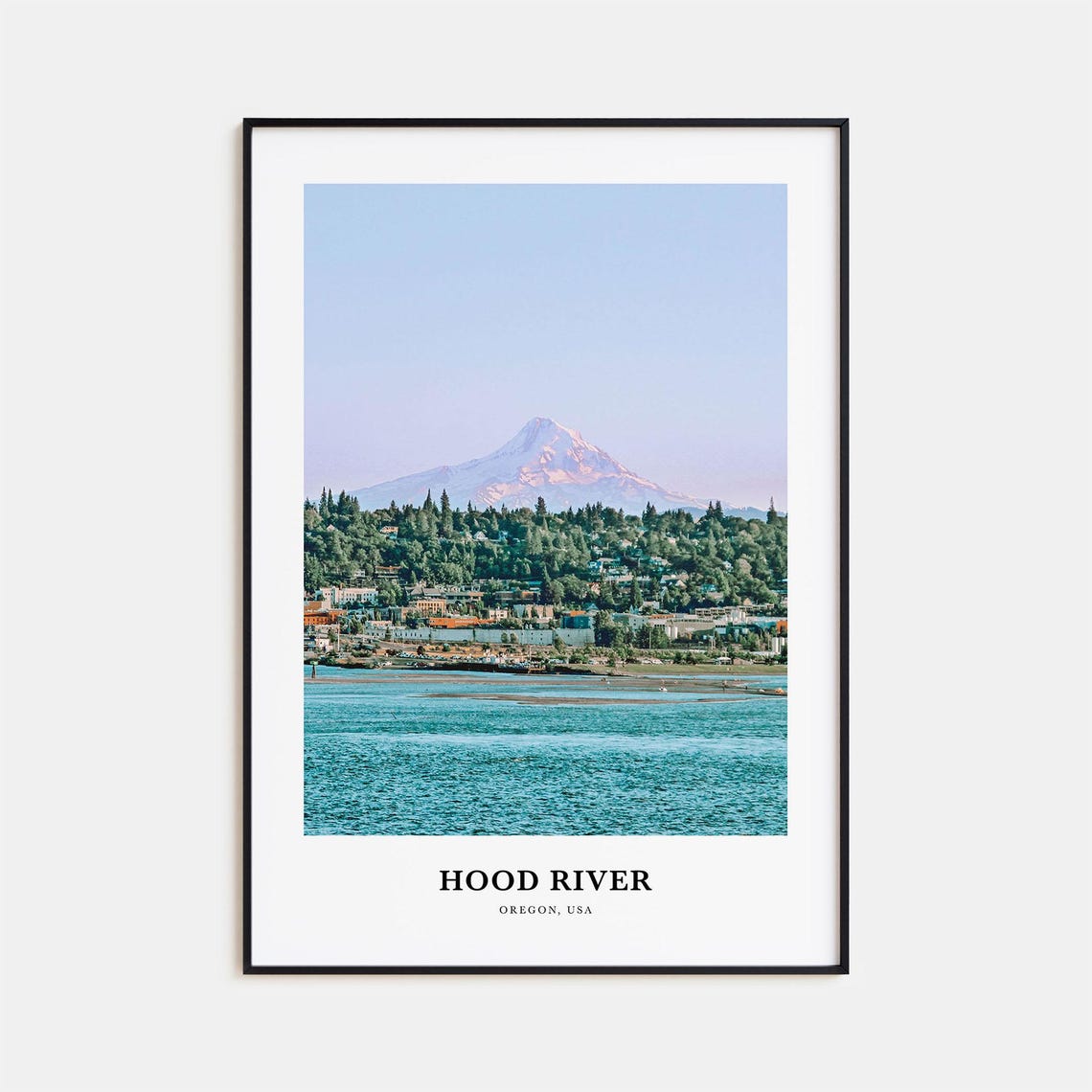 Hood River Oregon Mount Hood Columbia River Valley Photo Poster