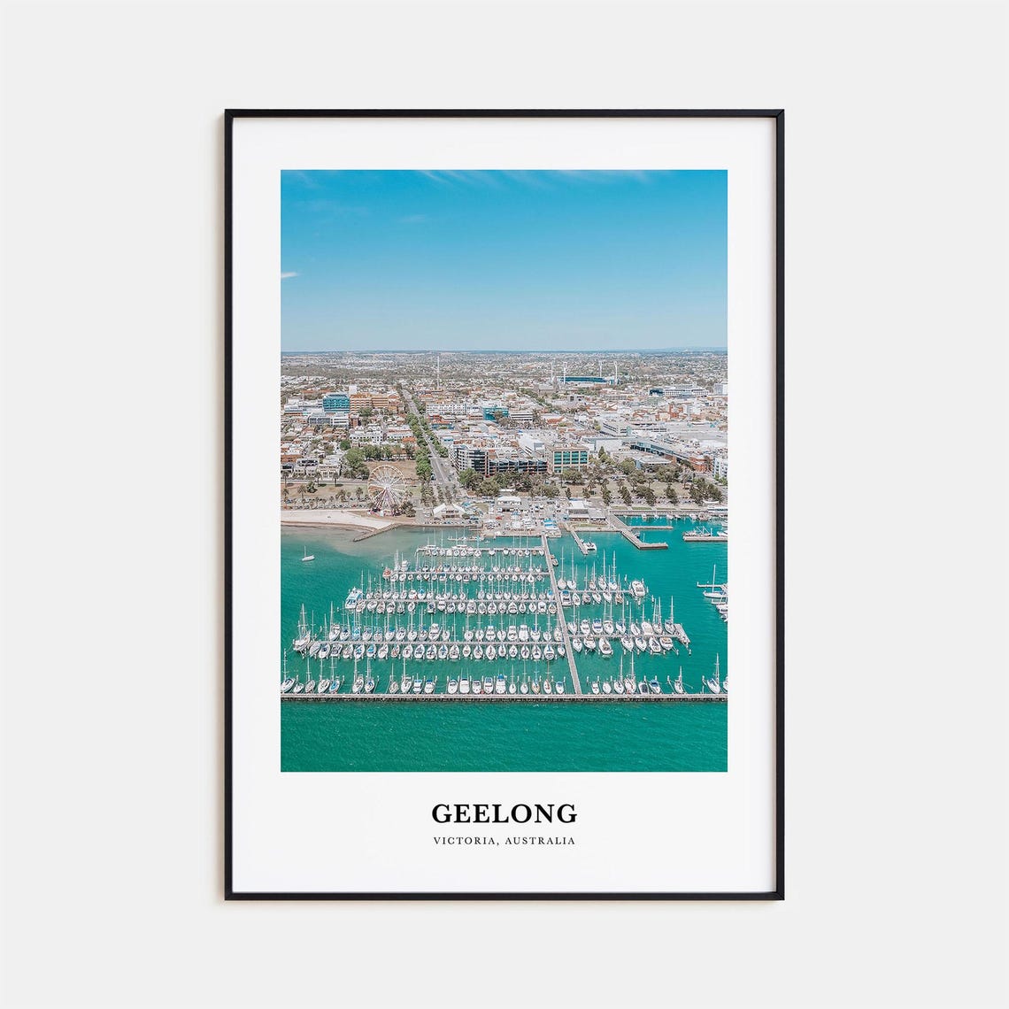 Geelong Print Geelong Photo Poster Geelong Travel Wall Art Geelong Map Print Geelong Photography Print Geelong Victoria Australia