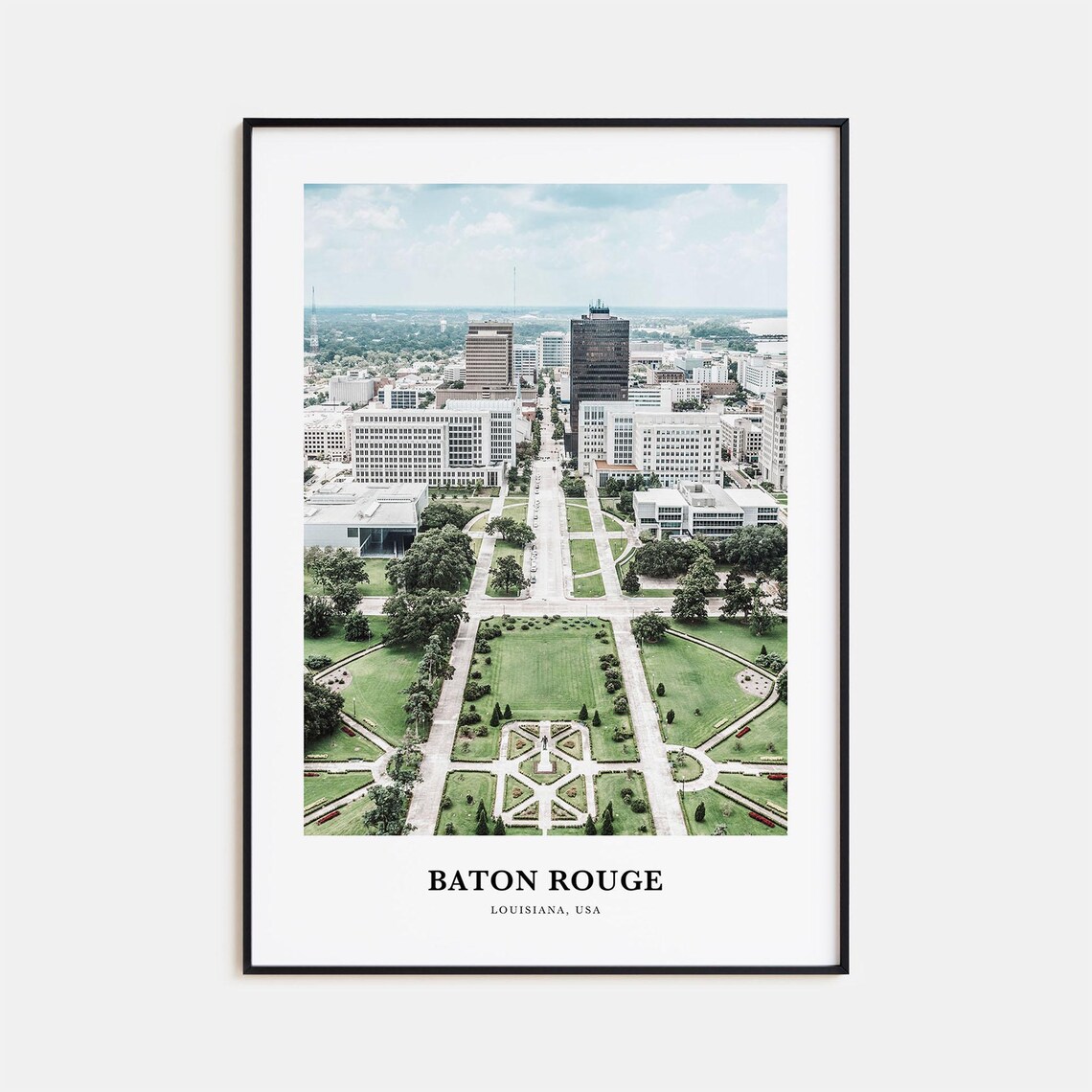 Baton Rouge Print Baton Rouge Photo Poster Baton Rouge Travel Wall Art Baton Rouge Map Baton Rouge Photography Print Louisiana Usa